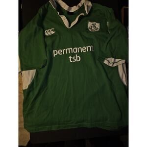 Vintage Canterbury Of New Zealand Irish Rugby Shirt Size 2XL 2002-2004 EUC